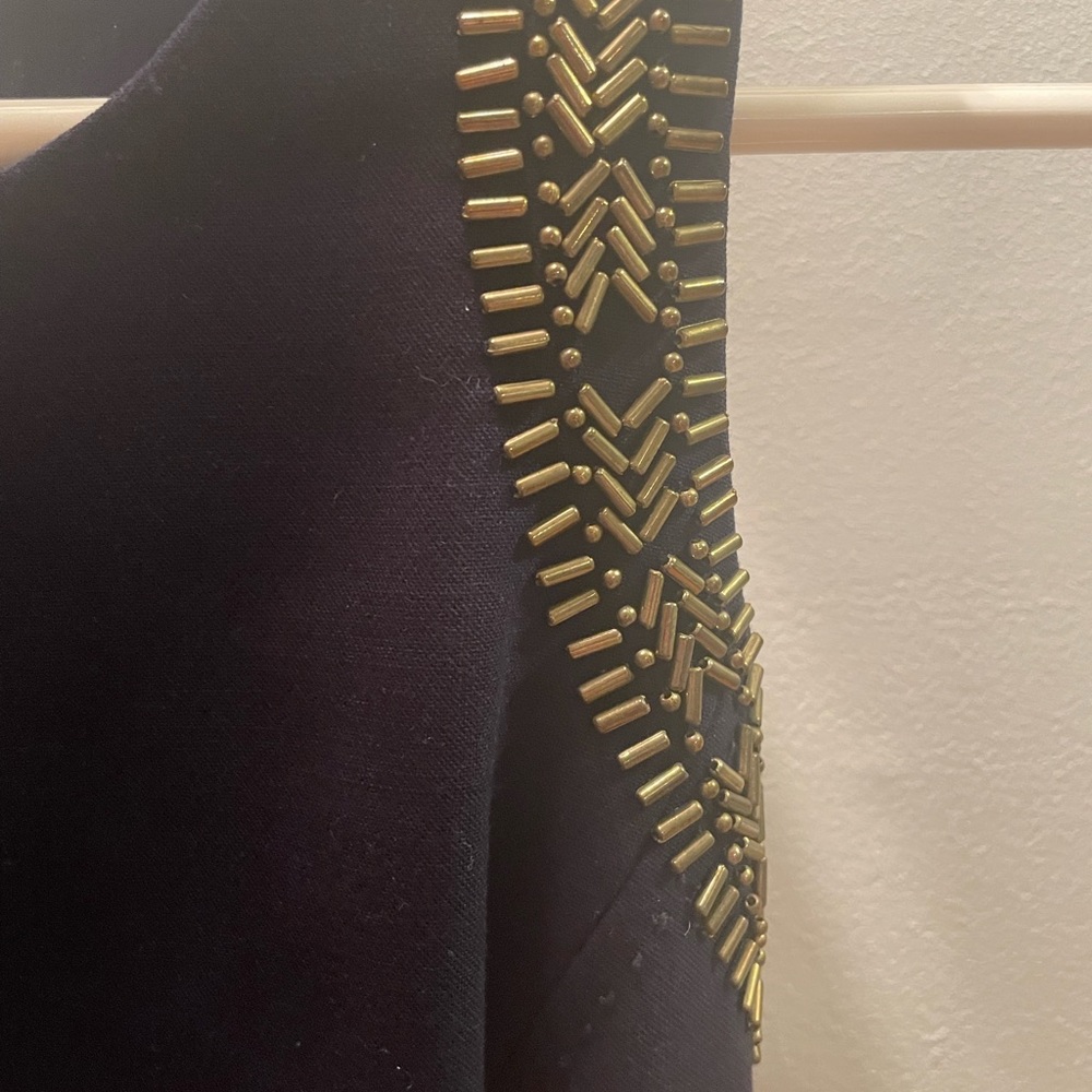 Lilly Pulitzer Navy Beaded Chrissy Dress - Picture 8 of 8